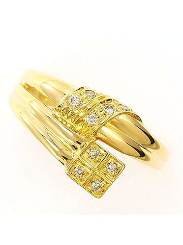 Unbranded 18K (18-karat) Yellow Gold Ring with 0.08g Diamond, Total Weight Approx. 3.6g, Jewelry (view 1)