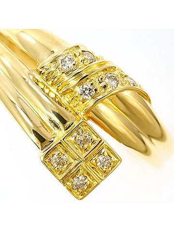 Unbranded 18K (18-karat) Yellow Gold Ring with 0.08g Diamond, Total Weight Approx. 3.6g, Jewelry (view 2)