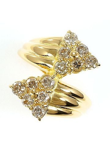 Unbranded 18K (18-karat) Yellow Gold Ring with Brown Diamond (1.00 carat), Total Weight Approx. 4.9g, Jewelry (view 1)