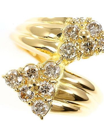 Unbranded 18K (18-karat) Yellow Gold Ring with Brown Diamond (1.00 carat), Total Weight Approx. 4.9g, Jewelry (view 2)