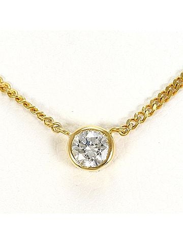 Unbranded 18K (18-karat) Yellow Gold Necklace with 0.20ct Diamond, Certificate of Authenticity, Total Weight Approx. 2.5g, 41cm, Jewelry (view 1)