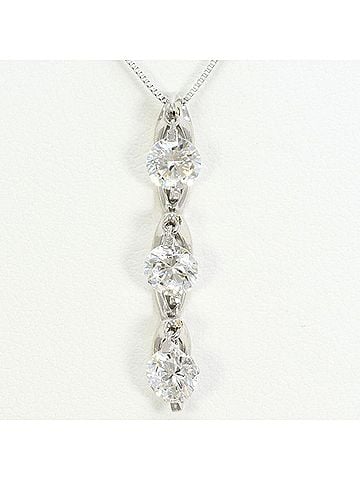 Unbranded 18K (18-karat white gold) necklace with cubic zirconia, total weight approximately 1.9g, 39cm, jewelry. (view 1)
