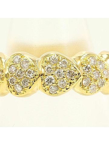 Unbranded 18K (18-karat) Yellow Gold Ring with 0.38g Diamond, Total Weight Approx. 4.2g, Jewelry (view 2)