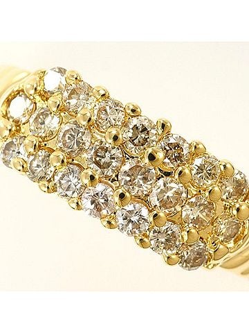 Unbranded 18K (18-karat) Yellow Gold Ring with 0.56ct Diamond, Total Weight Approx. 2.9g, Jewelry (view 2)
