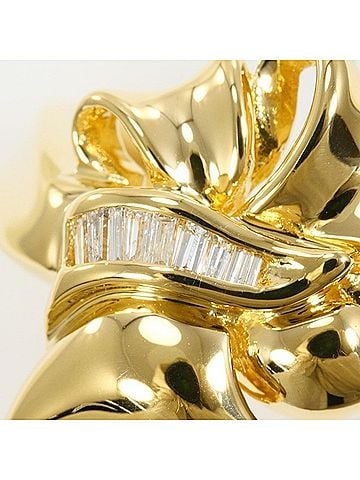 Unbranded 18K (18-karat) Yellow Gold Ring with Diamond, Total Weight Approx. 4.5g, Jewelry (view 2)