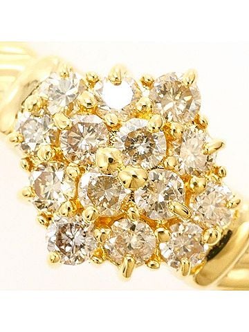 Unbranded 18K (18-karat) Yellow Gold Ring with 0.50ct Diamond, Total Weight Approx. 2.9g, Jewelry (view 2)