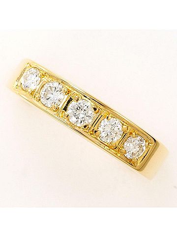 Unbranded 18K (18-karat) Yellow Gold Ring with 0.421ct Diamond, Total Weight Approx. 4.5g, Jewelry (view 1)