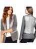 Elizabeth and James 100% Polyester Gray Silver Blazer Size 4 - photo 3