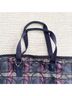 Coach 100% Nylon Tropical Tweed Purple Blue Tote One size - photo 3