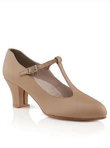 Capezio Women‚Äö?Ñ?¥s Jr Footlight T-Strap Character Shoe (view 1)