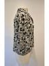 Max Studio Floral Black White 3/4 Sleeve Button-Down Shirt Size M - photo 4