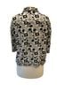 Max Studio Floral Black White 3/4 Sleeve Button-Down Shirt Size M - photo 2