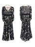 Mac Duggal 100% Polyester Floral Black Cocktail Dress Size 4 - photo 4