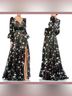Mac Duggal 100% Polyester Floral Black Cocktail Dress Size 4 - photo 11