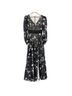 Mac Duggal 100% Polyester Floral Black Cocktail Dress Size 4 - photo 1
