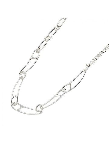 Hermès Hermes Chaine d'Ancre Punk Necklace, Sterling Silver 925, Women's Jewelry, Tone (view 1)