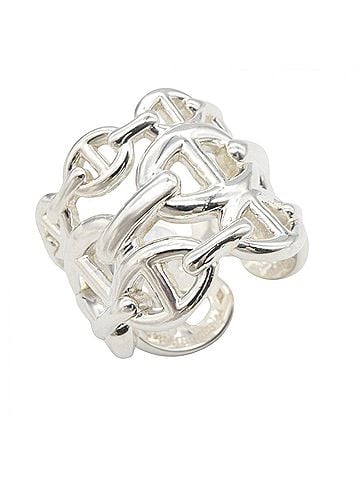 Hermès Hermes Chaine d'Ancre Enchainée Ring - Sterling Silver 925 Women's (view 1)