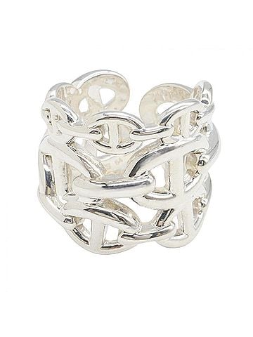 Hermès Hermes Chaine d'Ancre Enchainée Ring - Sterling Silver 925 Women's (view 2)