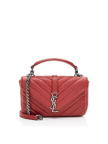 Saint Laurent Saint Laurent Matelasse Calfskin Monogram College Mini Shoulder Bag (view 1)