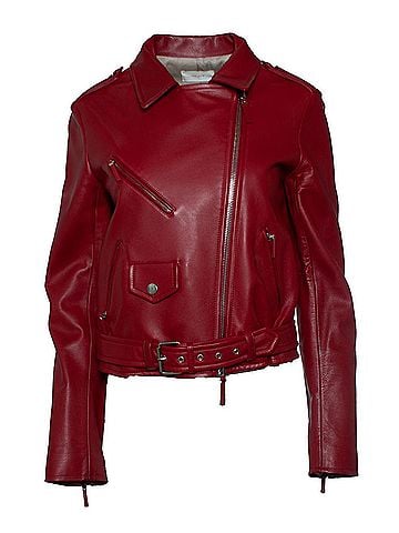 The Row The Row, red leather biker jacket (view 2)