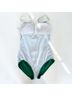 Boden Green White One Piece Swimsuit Size 8 (tall) - photo 5