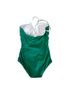 Boden Green White One Piece Swimsuit Size 8 (tall) - photo 2