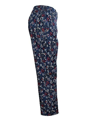 Prada Prada, Floral and striped pantalon in blue (view 2)