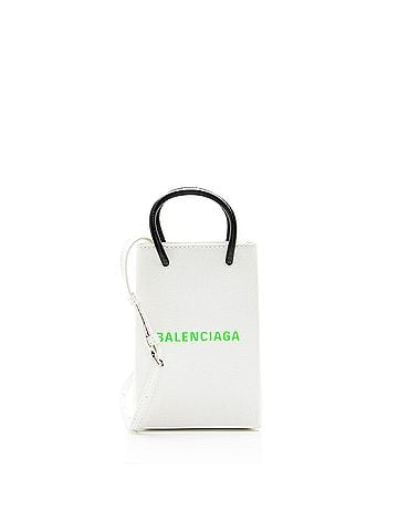 Balenciaga Balenciaga Textured Calfskin Phone Holder Crossbody (view 1)