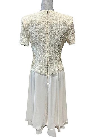 After Dark Petite Vintage 80s Wedding Cocktail Dress (view 2)