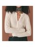 DÔEN Solid Ivory Wool Pullover Sweater Size S - photo 5