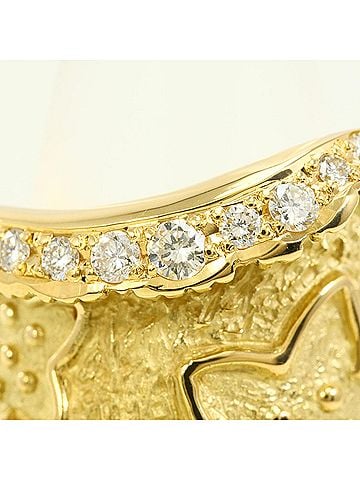 Unbranded 18K (18-karat) Yellow Gold Ring with 0.24ct Diamond, Total Weight 13.0g, Jewelry (view 2)