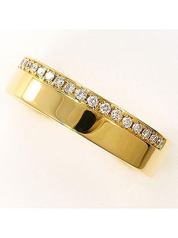 Unbranded 18K (18-karat) Yellow Gold Ring with 0.13ct Diamond, Total Weight 7.0g, Jewelry (view 1)