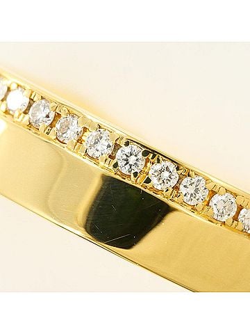 Unbranded 18K (18-karat) Yellow Gold Ring with 0.13ct Diamond, Total Weight 7.0g, Jewelry (view 2)
