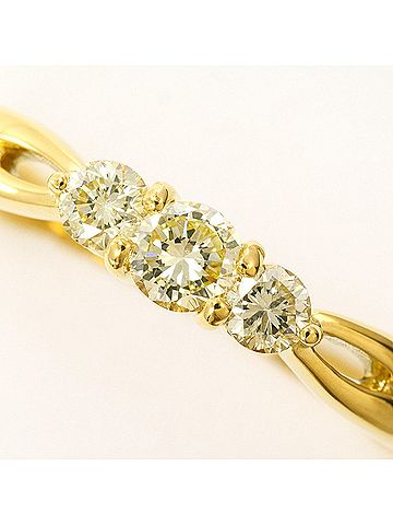 Unbranded 18K (18-karat) Yellow Gold Ring with Diamond (0.36ct), Total Weight 2.9g, Jewelry (view 2)