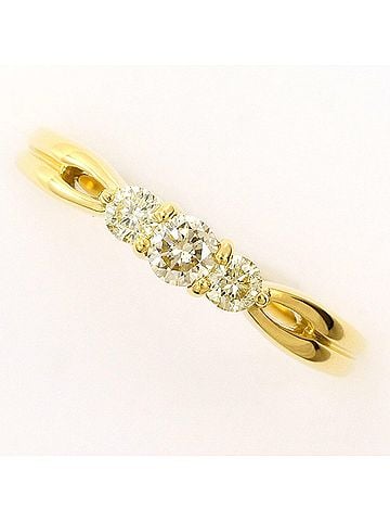 Unbranded 18K (18-karat) Yellow Gold Ring with Diamond (0.36ct), Total Weight 2.9g, Jewelry (view 1)