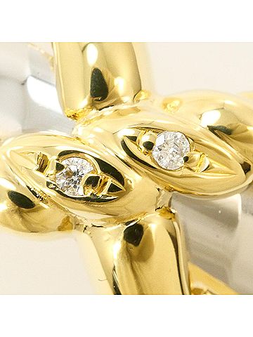 Unbranded PT900 Platinum 18K Yellow Gold Ring with 0.01ct Diamond, Total Weight 6.6g, Jewelry (view 2)