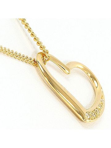 Unbranded 18K (18-karat) Yellow Gold Necklace with 0.03ct Diamond, Total Weight 4.7g, 40cm Length, Jewelry (view 2)