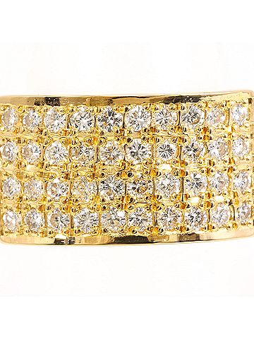 Unbranded 18K (18-karat) Yellow Gold Ring with 0.54ct Diamond, Total Weight 5.2g, Jewelry (view 2)