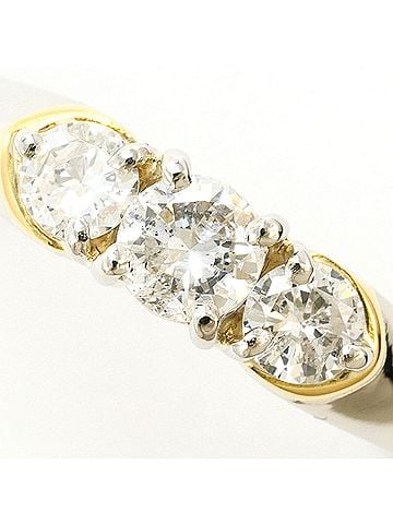 Unbranded PT900 Platinum 18K Yellow Gold Ring with 0.50ct Diamond, Total Weight 3.3g, Jewelry (view 2)