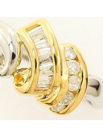 Unbranded PT850 Platinum 18K Yellow Gold Ring with 0.30ct Diamond, Total Weight 4.4g, Jewelry (view 2)