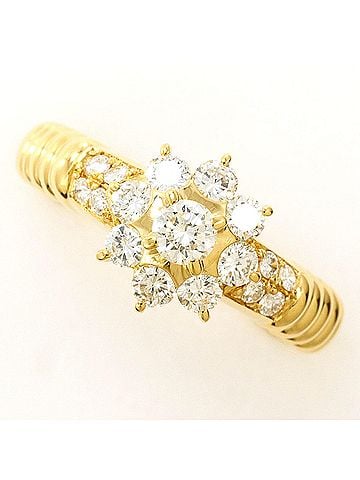 Unbranded 18K (18-karat) Yellow Gold Ring with 0.50ct Diamond, Total Weight 2.9g, Jewelry (view 1)
