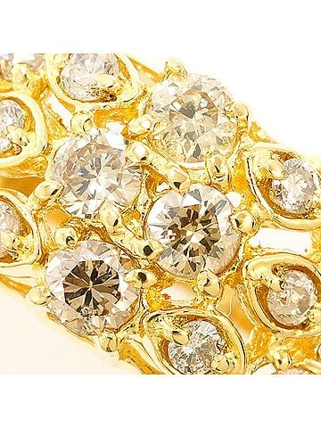 Unbranded 18K (18-karat) Yellow Gold Ring with Brown Diamond 1.00ct, Total Weight 4.0g, Jewelry (view 2)