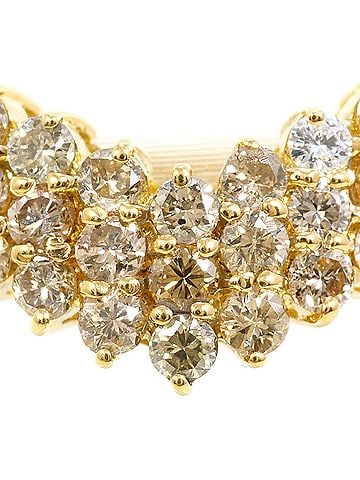 Unbranded 18K (18-karat) Yellow Gold Ring with Brown Diamond (0.70ct), Total Weight 2.8g, Jewelry (view 2)