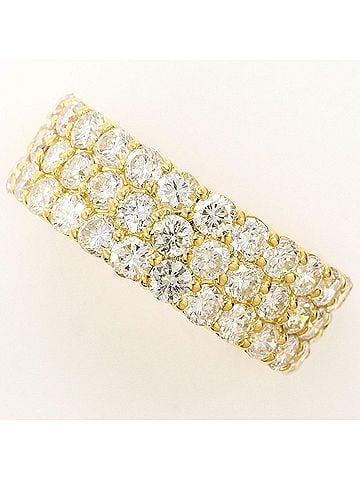 Unbranded 18K (18-karat) Yellow Gold Ring with 3.23ct Diamonds, Total Weight 6.3g, Jewelry (view 1)