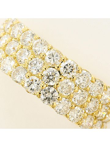 Unbranded 18K (18-karat) Yellow Gold Ring with 3.23ct Diamonds, Total Weight 6.3g, Jewelry (view 2)