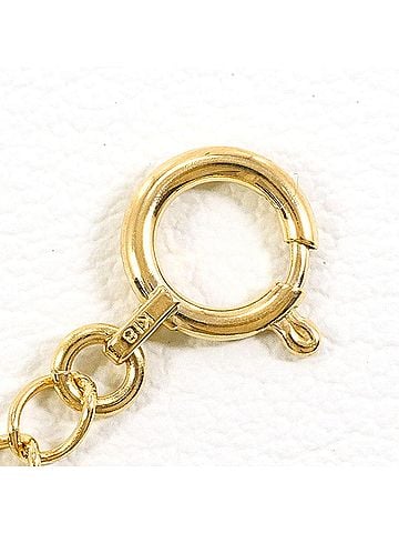 Unbranded 18K (18-karat) Yellow Gold (YG) Adjustable Necklace, Total Weight 0.6g, 5cm, Jewelry (view 2)