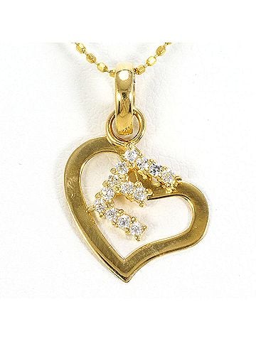 Unbranded 18K (18-karat) Yellow Gold Necklace with Zirconia, Total Weight 2.2g, 40cm, Jewelry (view 1)