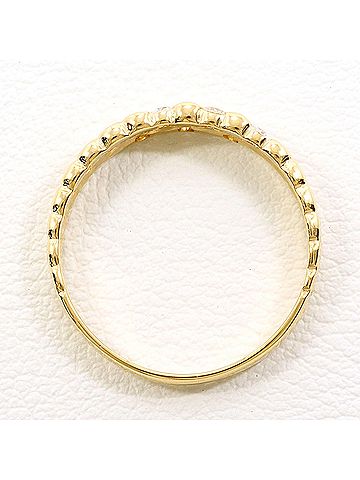 Unbranded 18K (18-karat) Yellow Gold Ring with 0.12 ct Diamond, Total Weight 1.8g, Jewelry (view 2)