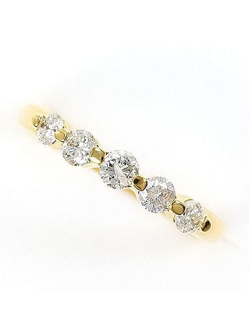 Unbranded 18K (18-karat) Yellow Gold Ring with 0.30 ct Diamond, Total Weight 2.0g, Jewelry (view 1)