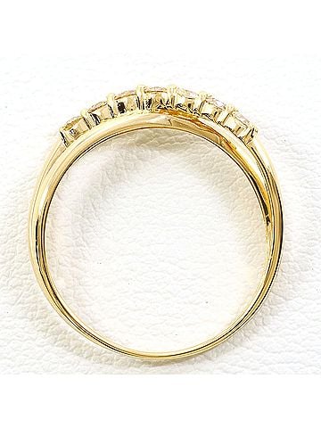 Unbranded 18K (18-karat) Yellow Gold Ring with 0.29 ct Diamond, Total Weight 1.4g, Jewelry (view 2)